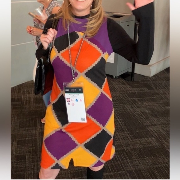 NWT Tracy Negoshian jagged diamonds dress - Picture 2 of 7